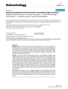 Antiviral properties of two trimeric recombinant gp41 proteins