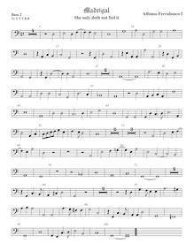 Partition viole de basse  2, madrigaux, Ferrabosco Sr., Alfonso