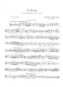Partition complète et parties, Pièce, Op. 39, Chausson, Ernest