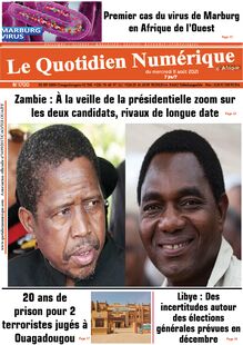 Le Quotidien Numérique d’Afrique n°1700 - du Mercredi 11 août 2021