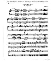 Partition de piano, Il Trovatore, Verdi, Giuseppe