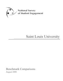 NSSE08 Benchmark Comparisons Report (SLU)