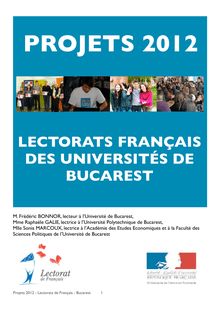 projets 2012_lectorats_instit - Lectorat français de l ASE