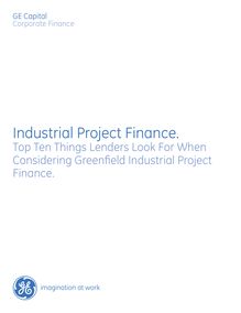 Industrial project finance