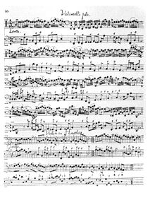 Partition complète, Sonata pour violoncelle et Continuo, TWV 41:D6
