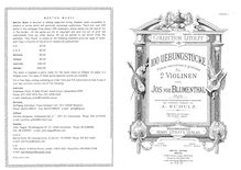 Partition parties complètes, 100 Uebungsstücke, Op.42, Pièces instructives et graduées
