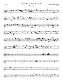 Partition viole de gambe aigue 1, Airs pour 3 violes de gambe, Webster, Maurice par Maurice Webster