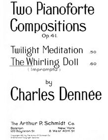 Partition , pour Whirling Doll: Impromptu, 2 Pianoforte Compositions, Op.41