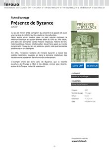 Présence de Byzance
