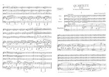 Partition complète et parties, Piano quatuor No.2, B minor