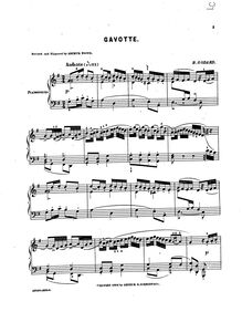 Partition complète, Gavotte, Op. 81, Godard, Benjamin