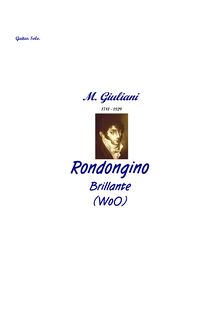 Partition complète, Rondongino Brillante, WoO., Rondoncino Brillante, WoO.