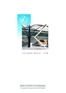 Informe anual del Banco Europeo de Inversiones 1994