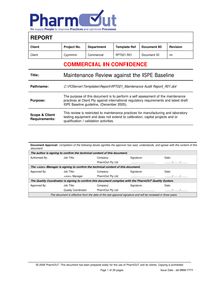 RPT021 Maintenance Audit Report R01.dot