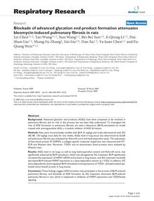 Blockade of advanced glycation end product formation attenuates bleomycin-induced pulmonary fibrosis in rats