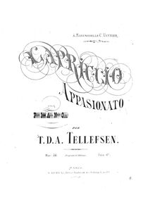 Partition complète, Capriccio appasionato, Op.36, B minor, Tellefsen, Thomas Dyke Acland par Thomas Dyke Acland Tellefsen