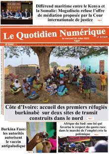 Le Quotidien Numérique d’Afrique N°2242 - Du 26/07/2023