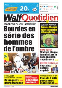 Walf Quotidien n°8931 – Lundi 3 janvier 2022