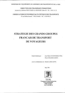 Stratégie des grands groupes français de transport de voyageurs.