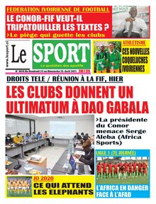Le Sport n°4674 - du vendredi 23 avril 2021