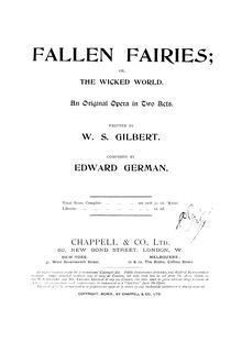 Partition Act I, Fallen Fairies, The Wicked World ; The Moon Fairies