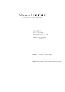Mémoire A.I.G.E.M.E