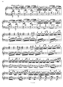 Partition , Allegro molto, Grande Sonate en E flat, Op.14, E♭ minor