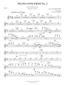 Partition , Andante non troppo, Piano Concerto No.2, Op.44, G major