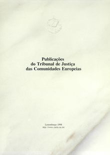 Publicações do Tribunal de Justiça das Comunidades Europeias
