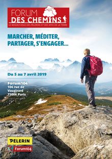 Le programme du Forum des chemins, du 5 au 7 avril 2019