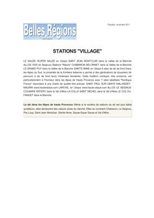 STATIONS "VILLAGE"