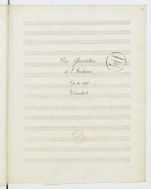 Partition violoncelle 2, 6 corde quintettes, G.370-375 (Op.50), Boccherini, Luigi