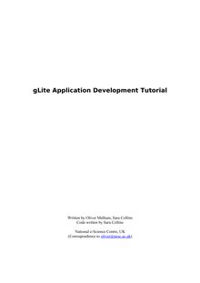 G-Lite Application Development Tutorial