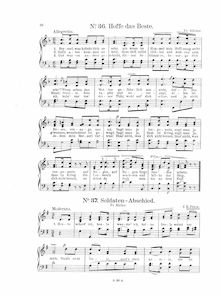 Partition Nos.36–76, Deutsche Weisen, Die beliebtesten Volks- und geistlichen Lieder für Klavier (mit Text)