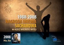 1988-2008 nagroda imienia Sacharowa na rzecz wolnoÅ›ci myÅ›li