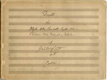 Partition Score (Manuscript), Decet, Op.18, Helsted, Gustav