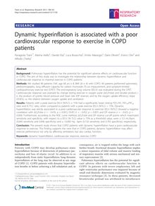 Dynamic hyperinflation is associated with a poor cardiovascular response to exercise in COPD patients