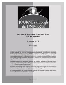 Voyage  a journey through our solar system grades k 12 voyage!