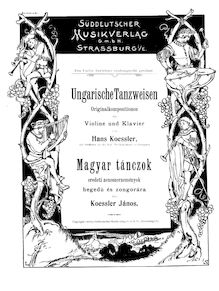 Partition de piano, Ungarische Tanzweisen, Hungarian Dances