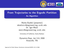 From Trajectories to the Ergodic Partition - An Algorithm