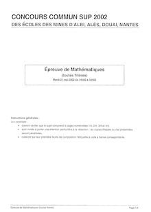 Enstim 2002 mathematiques mathematiques 2002