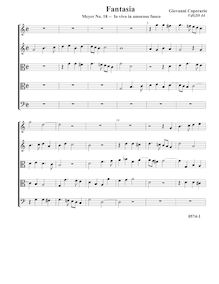 Partition complète (Tr Tr A T B), Fantasia pour 5 violes de gambe, RC 67