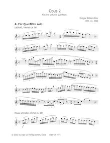 Partition Score / Partitur, Opus 2 (, partie B), Peters-Rey, Gregor