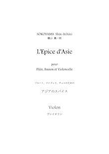 Partition violon (instead of flûte), L Epice d Asie, Spice of Asia, アジアのスパイス