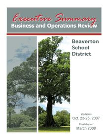 Beaverton SD Audit Exec Summary 3 5 08