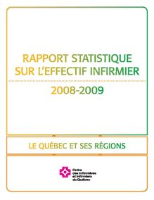 Rapport statistique sur l effectif infirmier 2008-2009 - Le ...