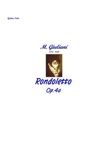 Partition complète, Rondoletto, Op.4, Giuliani, Mauro