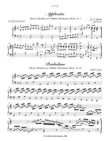 Partition 8 Little préludes en C major: Applicatio, BWV 994 - Præludium, BWV 924a - Præambulum, BWV 924 - Præludium 1, BWV 846a - Preludio, BWV 846 - Præludium, BWV 939 - Præludium, BWV 943 - Praeludio 1, BWV 933, Applicatio & other short préludes