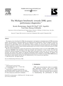 The Michigan benchmark: towards XML query performance diagnostics
