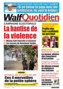 Walf Quotidien n°9087 - du mardi 12 juillet 2022
